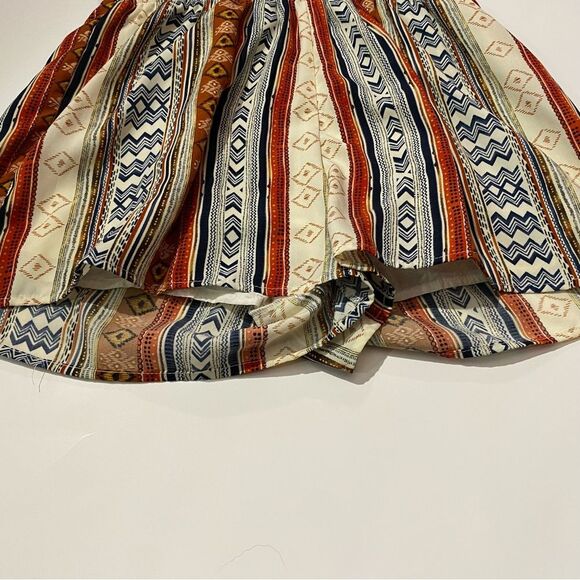 Hem & Thread Boho Hippie Sleeveless Lace Open Back Romper Women's Size Medium - Picture 5 of 16